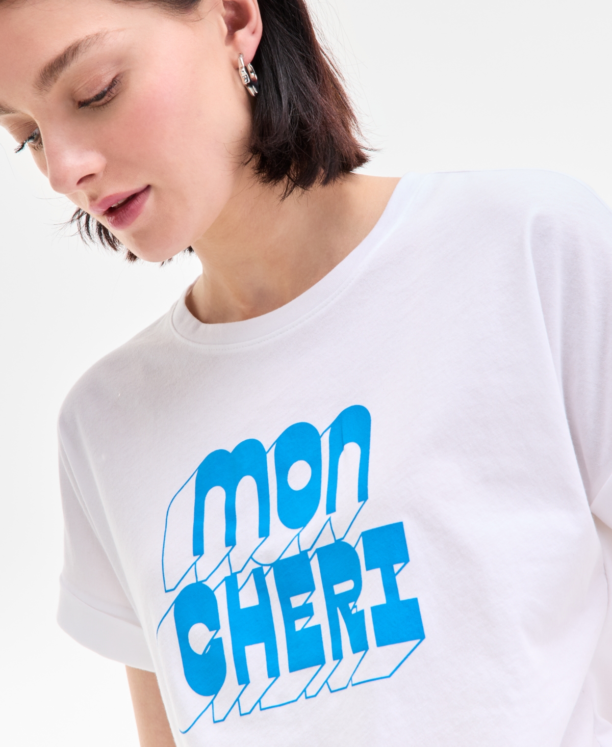 Shop On 34th Women's Cuffed Dolman-sleeve Mon Cheri T-shirt, Exclusively At Macy's