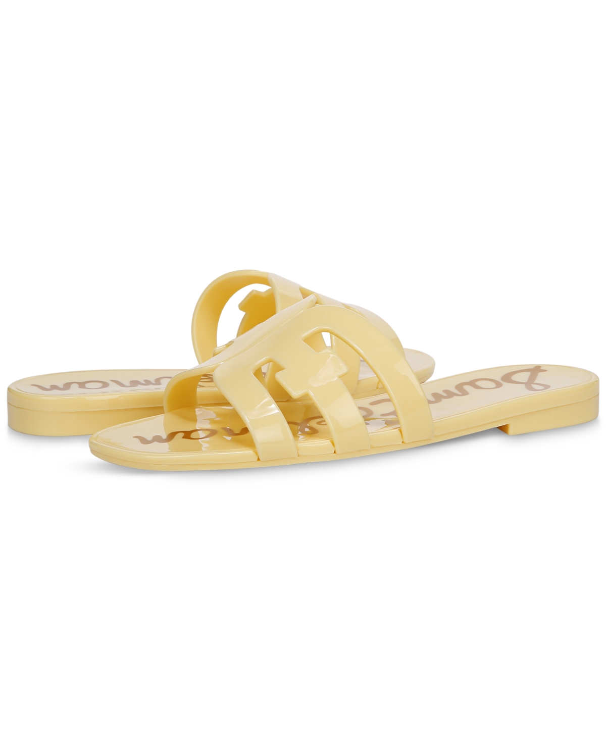 Sam Edelman Bay Jelly Slide Sandal In Buttercup