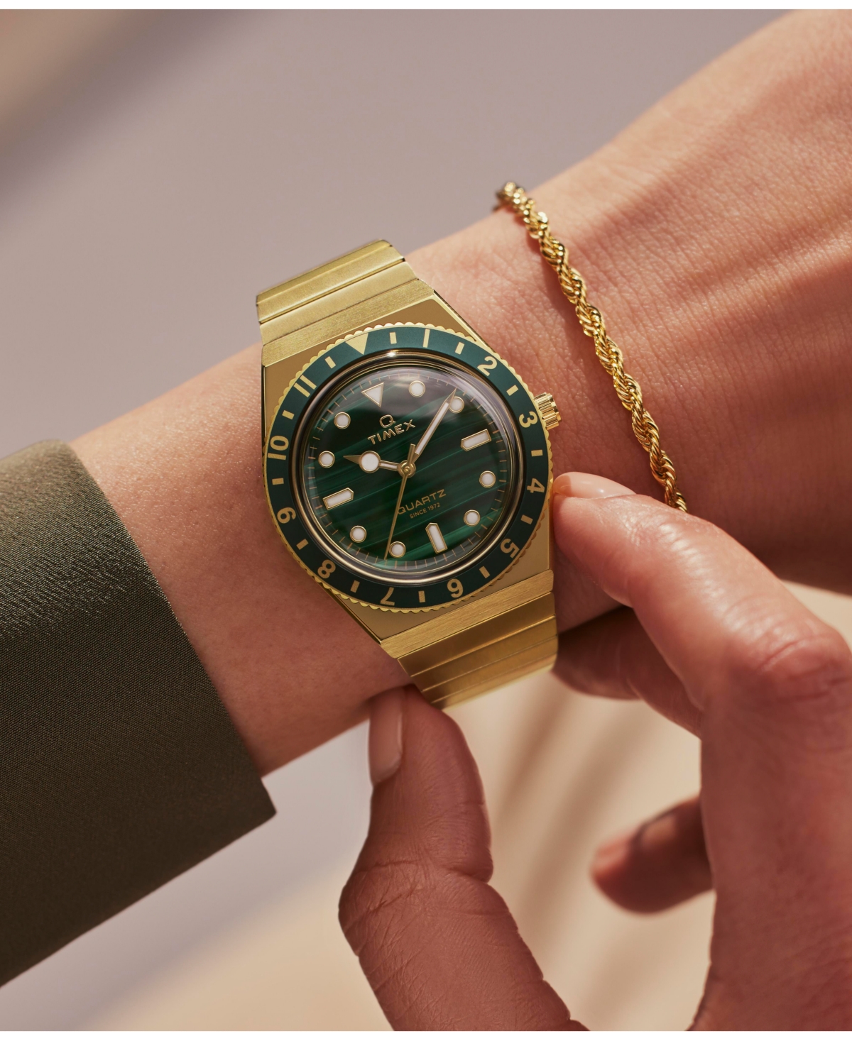 Timex Stainless Steel Watch, 36mm In Gold Tone