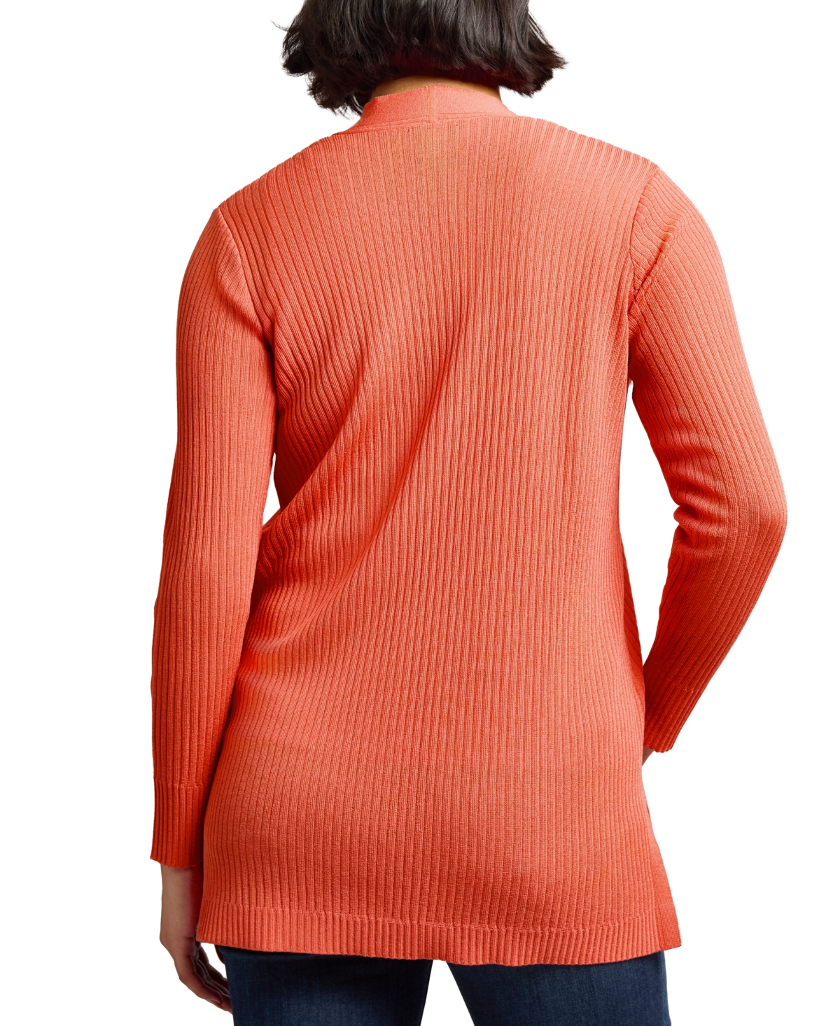Jones New York Sutton Open Front Rib Cardigan