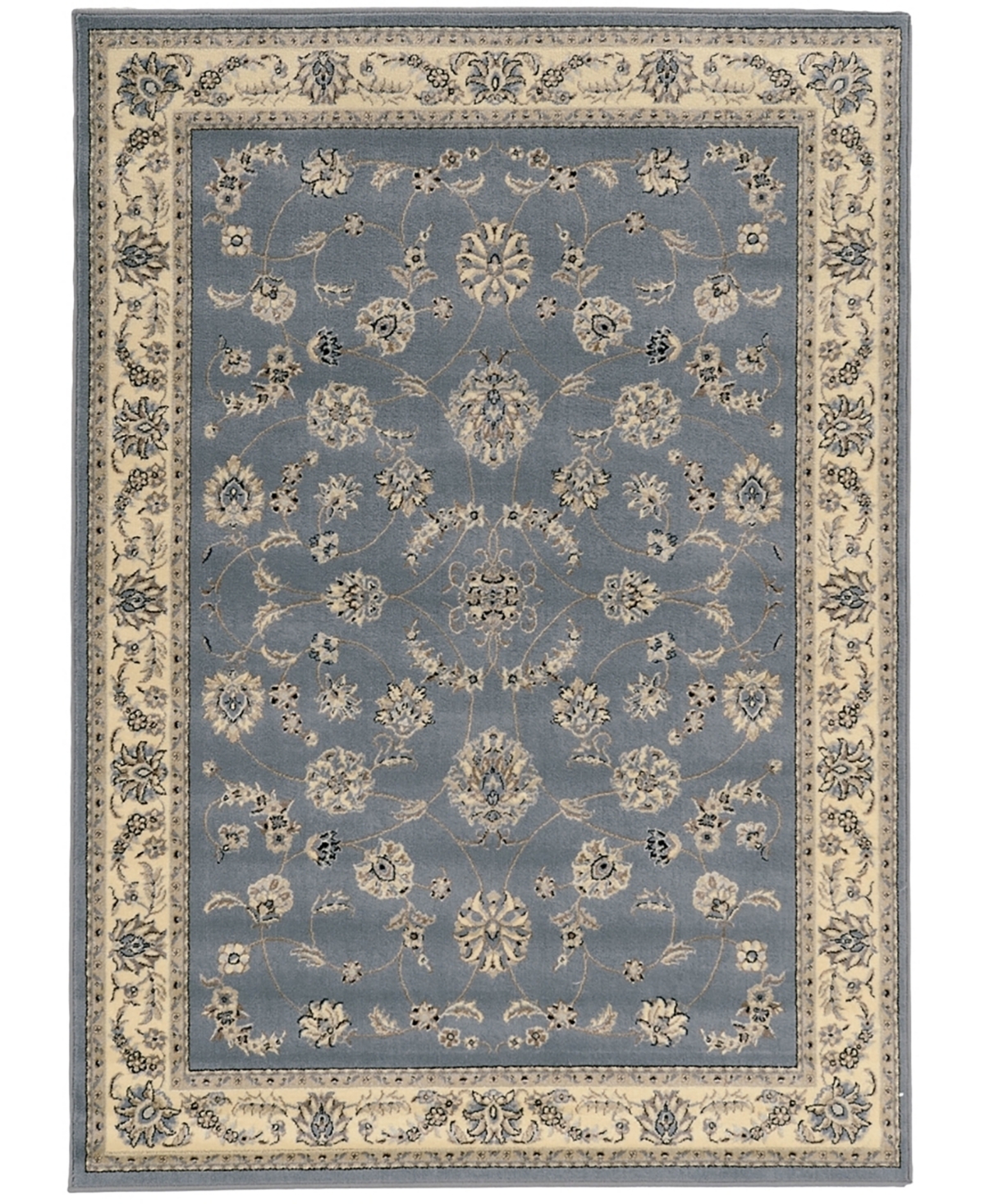 Shop Km Home Closeout!  Pesaro 1596 5'5"x7'7" Area Rug In Gray,blue