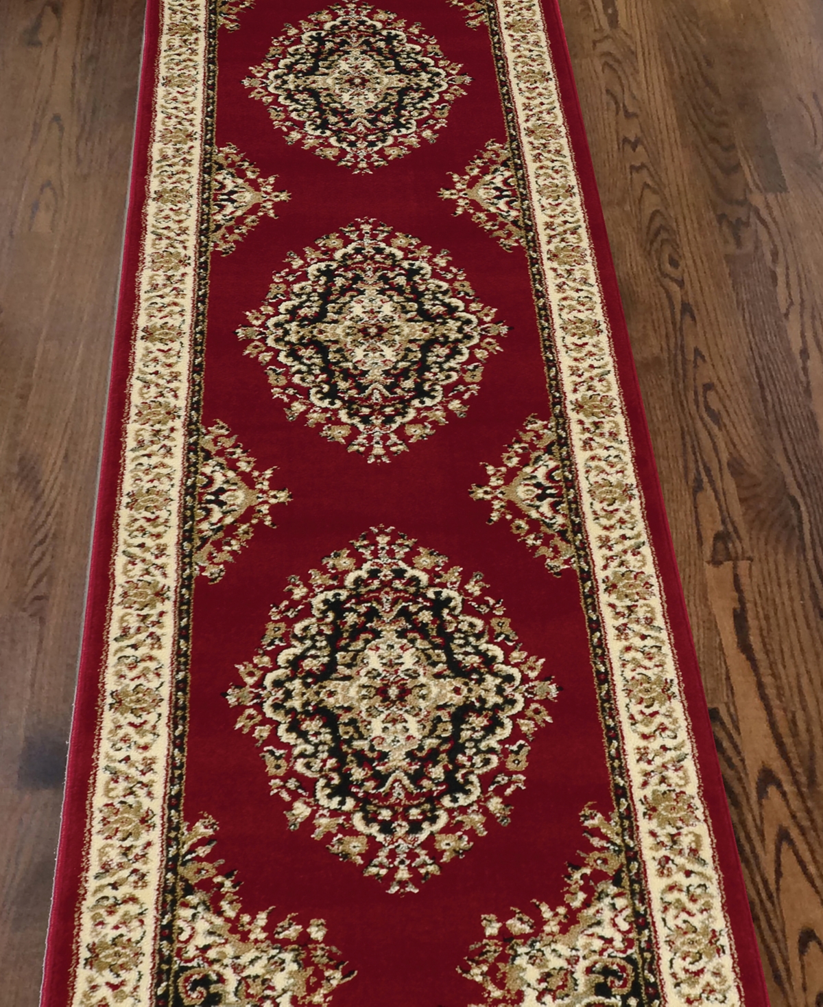 Km Home Closeout!  Pesaro 1595 2'2"x7'7" Runner Area Rug In Red