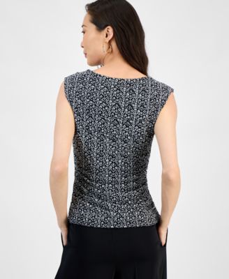 Women's Printed Mesh Tank Top, Exclusively at Macy's
