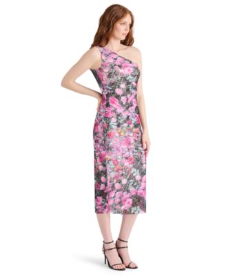 Women's Sacha Printed Lace One-Shoulder Sheath Dress