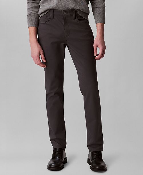 alfani Calvin Klein Men's CK Move 365 Slim-Fit Performance Stretch Pants Men's Fashion & Accessories