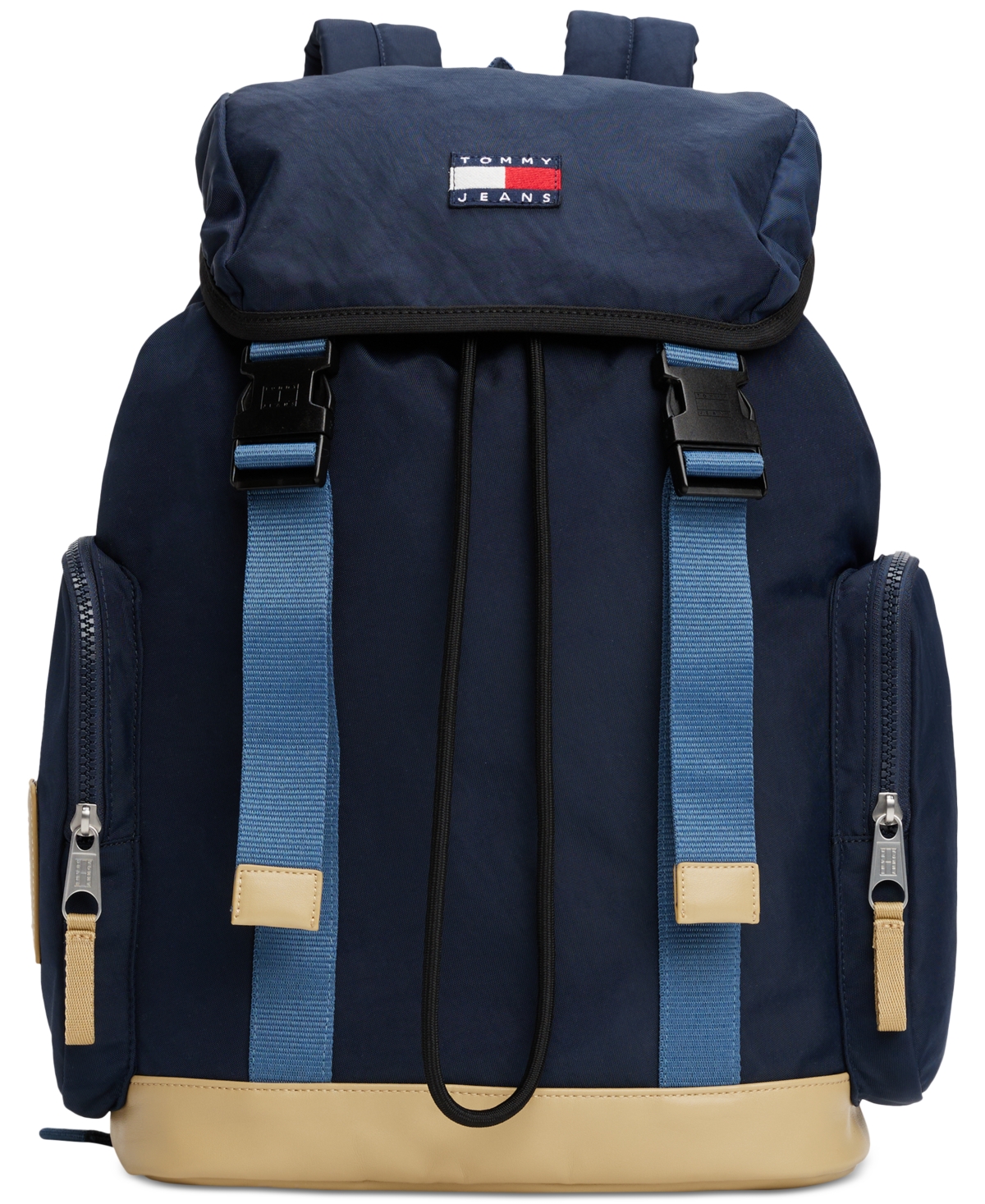 Shop Tommy Hilfiger Men's Tommy Jeans Daily Elevated Flap Backpack In Dark Night Navy