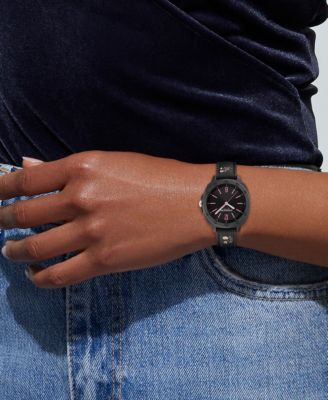 Women's Kitt Black Silicone Strap Watch, 35.4mm