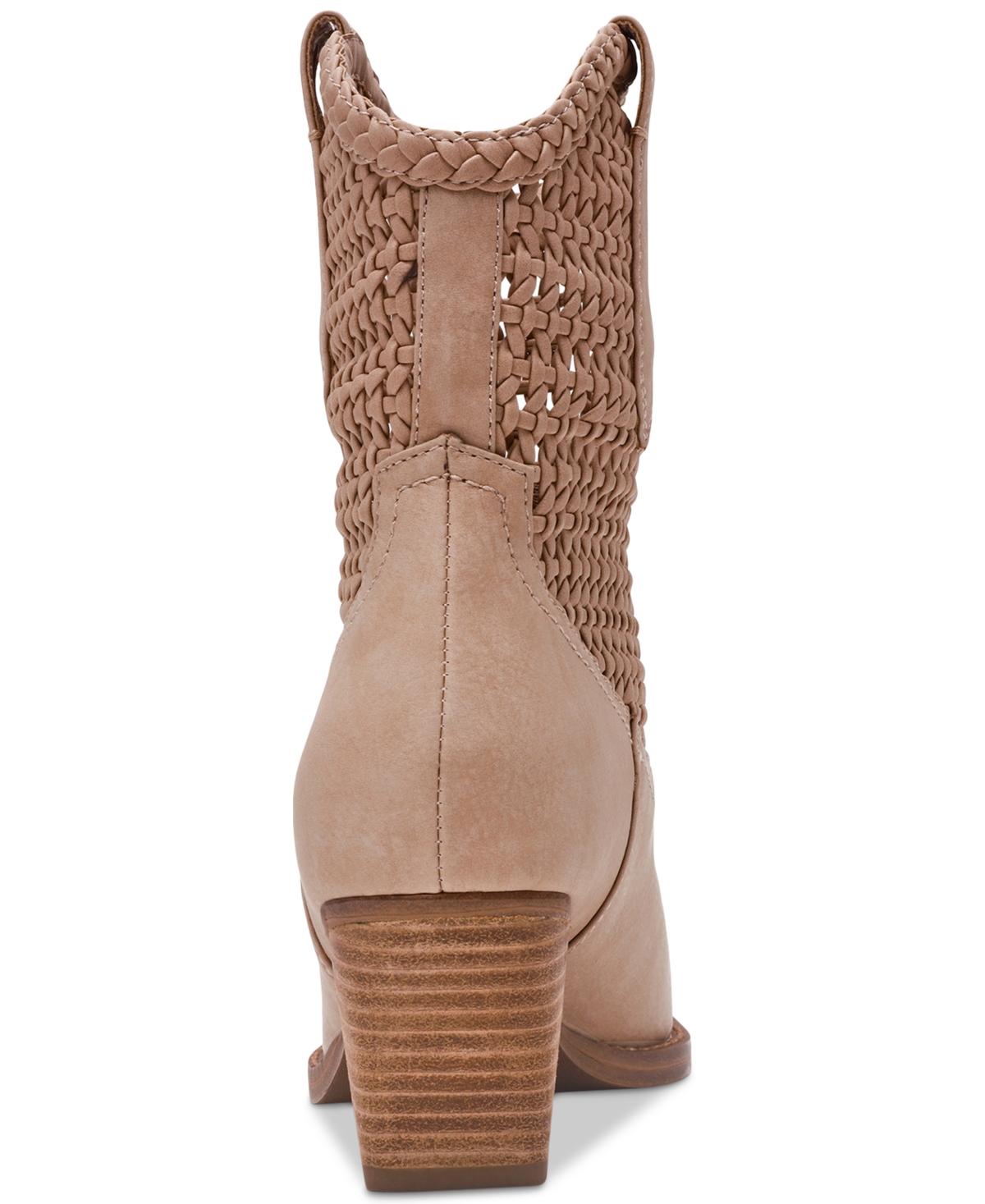 Dv Dolce Vita Women's Alessia Woven Pull-on Cowboy Western Booties In Sand