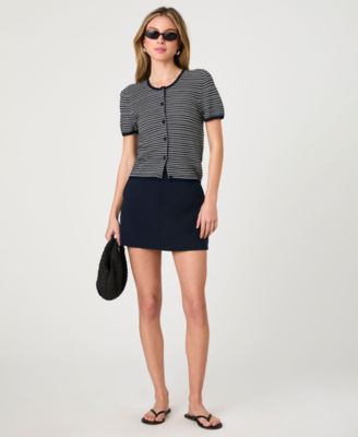 Women's Zig Zag Striped Knit Cardigan