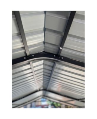  New 12x20 FT Heavy Duty Metal Carport, Galvanized Steel Roof, Gray