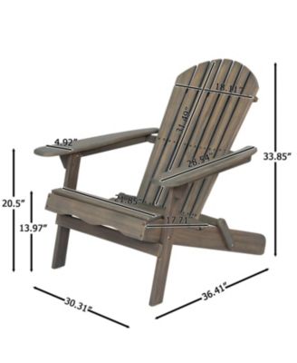 Streamdale Rustic Acacia Folding Adirondack Chair