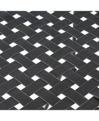 Streamdale Outdoor Iron Coffee Table - Black Brush Silver