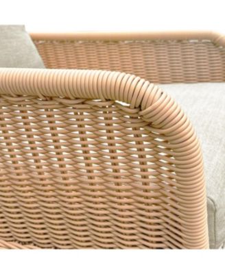 Streamdale Beige wicker rocking chairs (Set of 2), Indoor/outdoor use