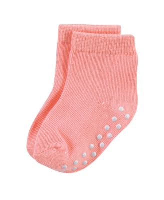 Baby Girls 8Pk Natural Non Skid Crew Socks