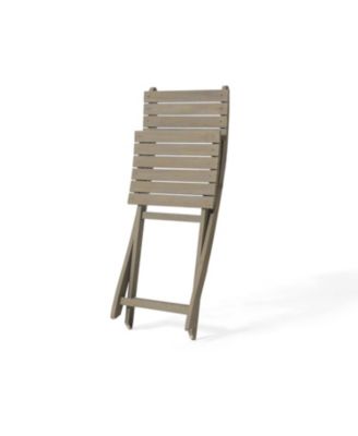 Streamdale Outdoor Grey Acacia Bistro Set, Folding, Weather-Resistant