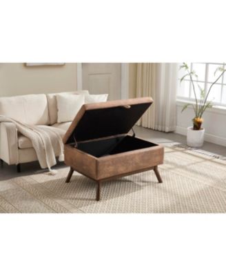 Mid-century modern storage bench/coffee table, Assembled, Living/entry/family room