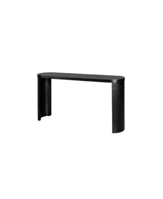 Streamdale 60" Entryway Table with Curved Legs (Black)