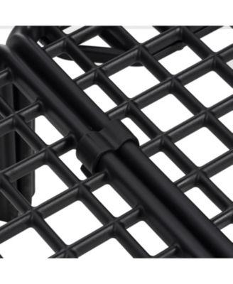 Streamdale 9pc Patio Set, Modern sectional with 2 tables, waterproof cushions, black & gray