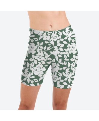 Women's Chlorine Resistant High Waisted Mid-Thigh Swim Shorts image