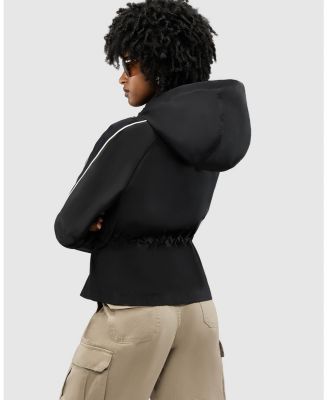 Women's Enneth Hooded Windbreaker with Adjustable waist