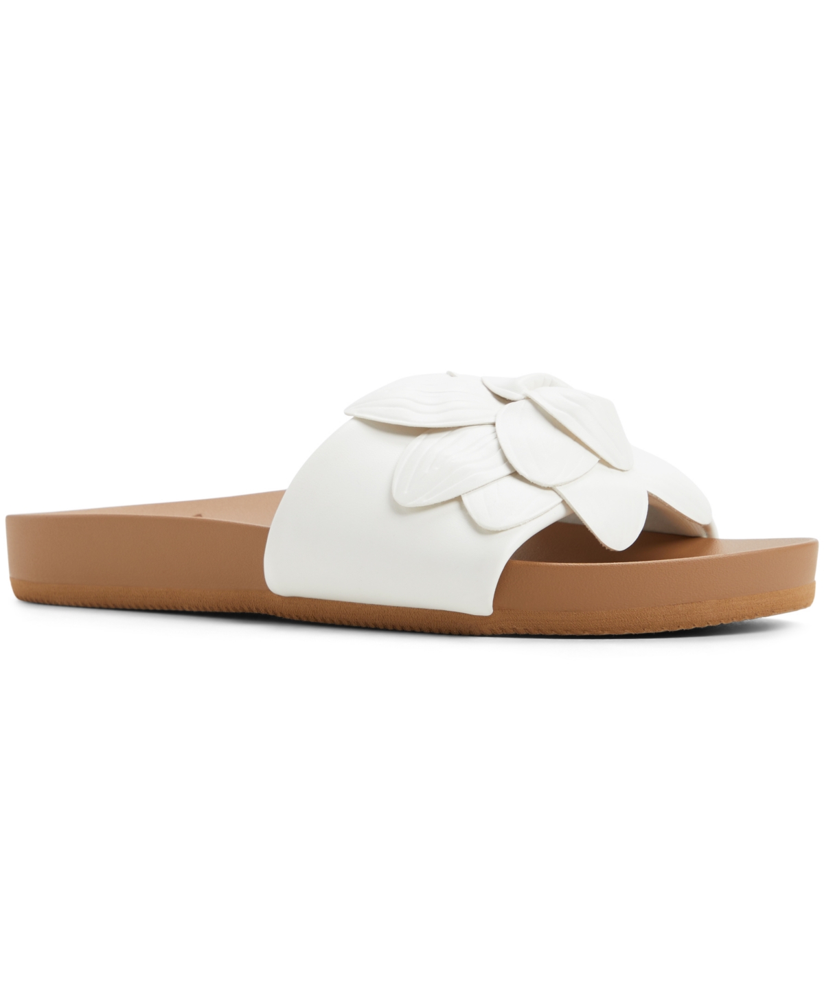Women's Flower Girl Slip-On Flat Sandals - Medium Pink