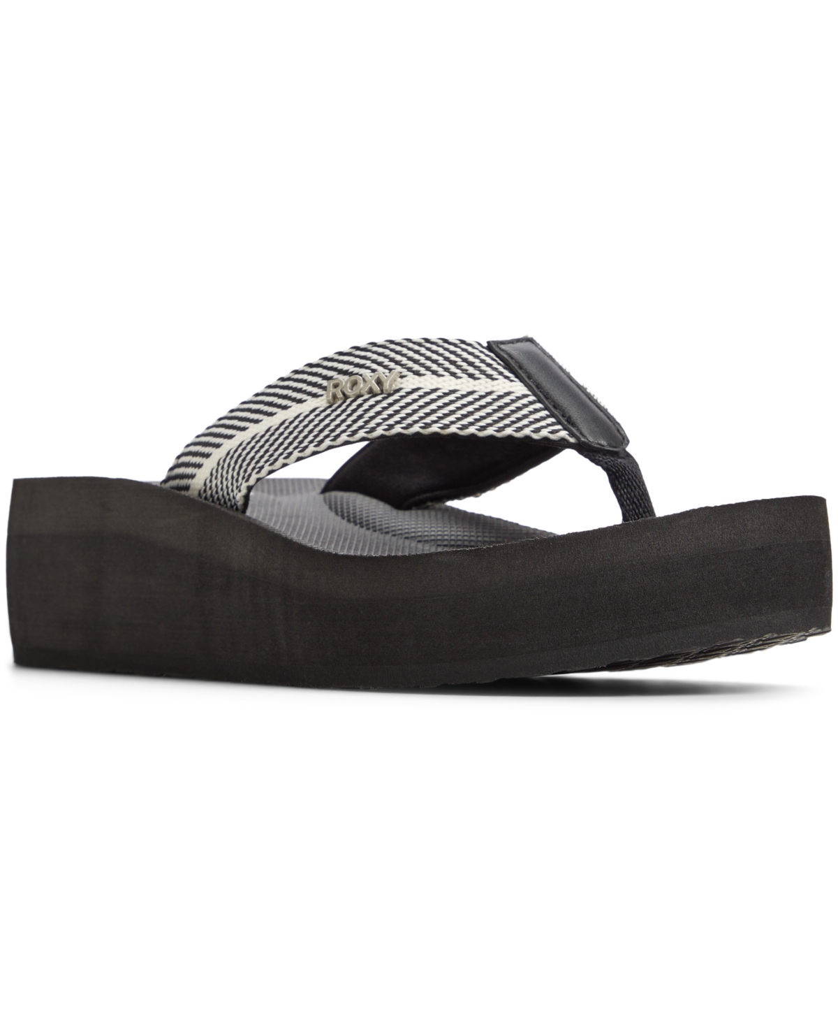 Women's Play Day Slip-On Flat Sandals - Black, White