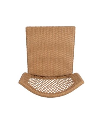 Streamdale Stackable Rattan Patio Chairs - Set of 2