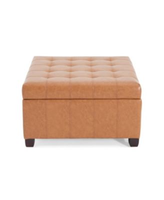 Tufted Waffle Stitch Storage Ottoman - 31" x 31"