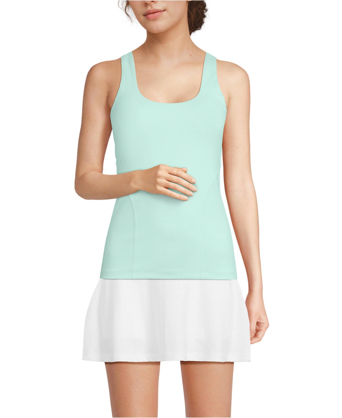 Women's High Impact Scoop Neck Active Tank Top - Wild lilac