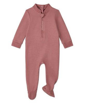 Baby Girls Half Zip Stretch Blend Footie