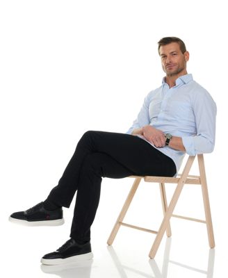 Mens Hudson Street Hands-Free Slip On Technology Fashion Sneakers