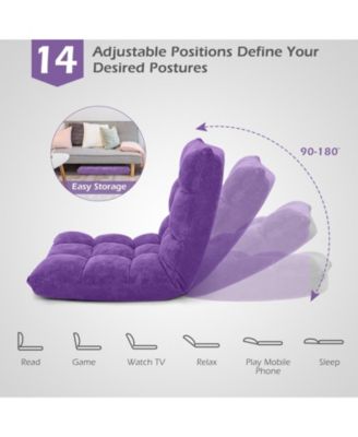 Adjustable 14-position Cushioned Floor Chair