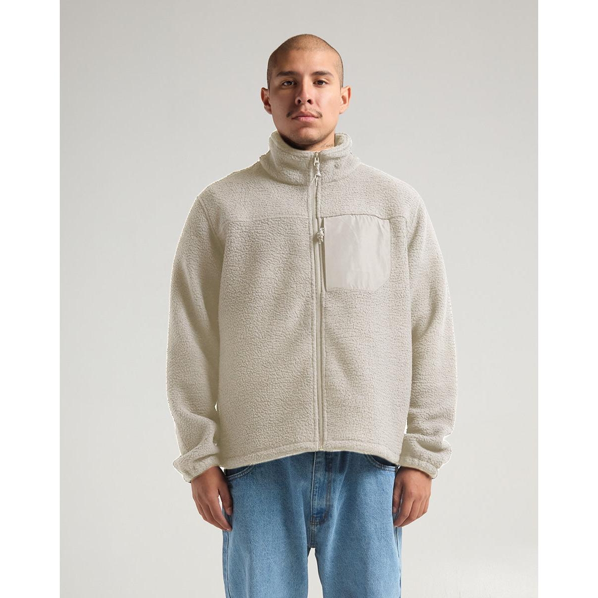 Men's Shearling Jacket - Cream