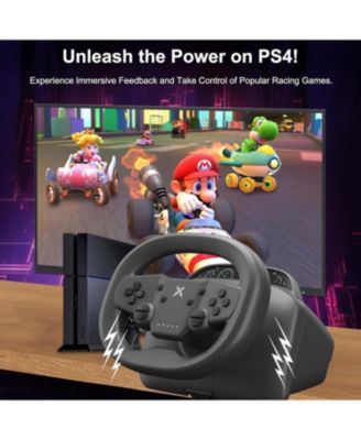 Bluetooth Wireless Gaming Racing Steering Wheel Controller For Switch PS3 PS4 ipad