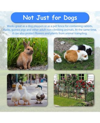 Heavy Duty 40" Dog Pens Outdoor Dog Fence Dog Playpen for Large Dogs