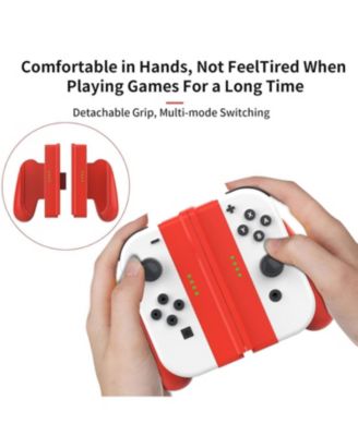 Red Detachable Controller Holder Grip For JOY CON Gamepad Nintend Switch Oled,Attachments
