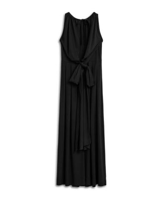 Women's Maxi Dress with Belt Ties