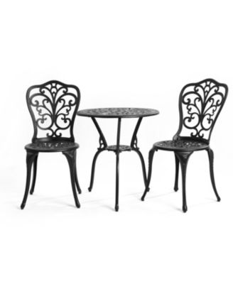 Streamdale 3-Piece Outdoor Patio Bistro Set - Black