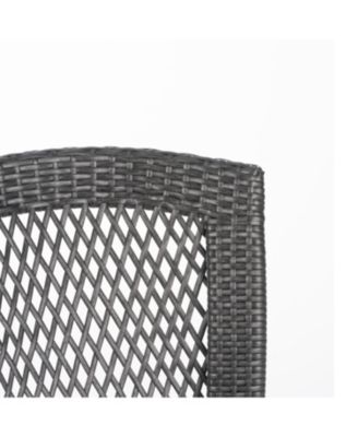 Streamdale Stackable Wicker Patio Chairs - Grey, Durable & Stylish