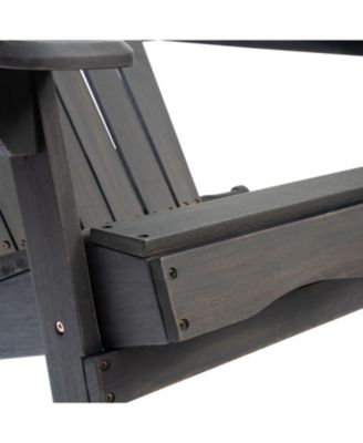 Streamdale Rustic Acacia Wood Folding Adirondack Chair