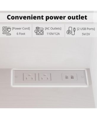 Coffee Bar Cabinet with Storage and Pegboard and Power Outlet