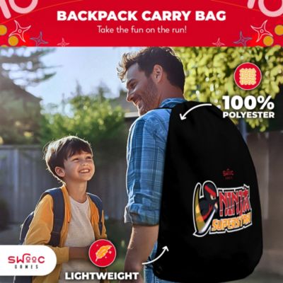 Ninja Superstar | 2-in-1 Corn Hole Games for Kids | 5-Second Setup | Ninja Kids Toys | Bean Bag Toss Game for Kids