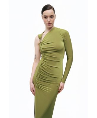 Women's One Sleeve Maxi Dress