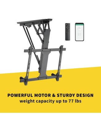 Motorized Ceiling Tv Mount For Tvs 32" - 70" Up To 77 lbs With Smart App and Remote