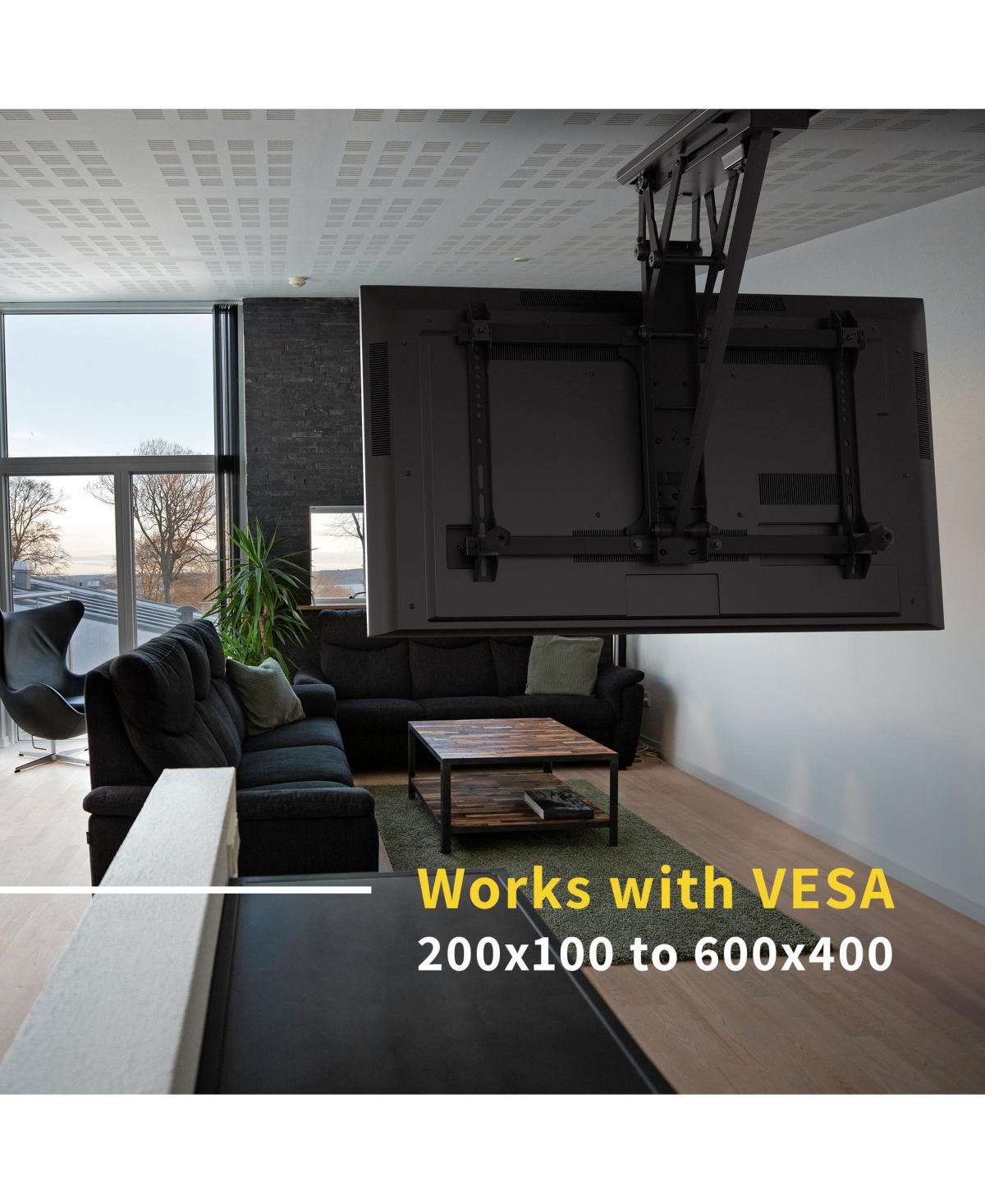 ProMounts Motorized Ceiling Tv Mount For Tvs 32"