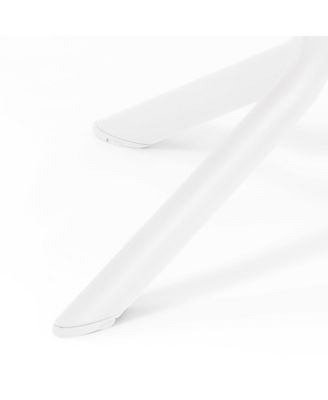 Modern 5-Piece Resin Round Patio Dining Table Set with Stackable Patio Dining Chairs