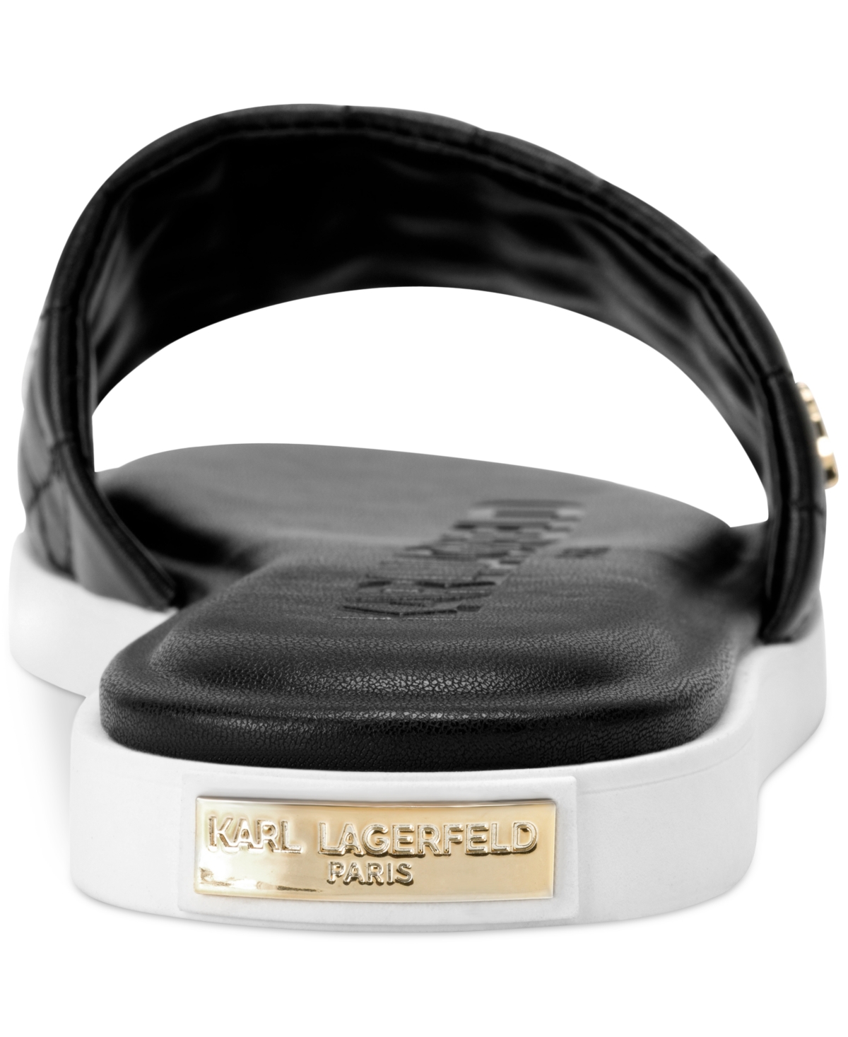 Karl Lagerfeld Carenza Studs Slide Sandal In Black