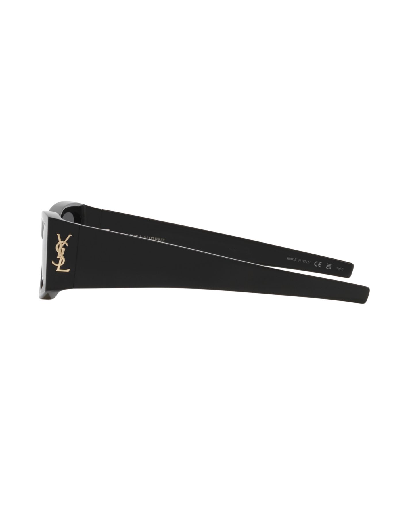 Женские солнцезащитные очки Saint Laurent Small Sunglasses, SL M140 YS000621, цвет: Чёрный — фото 3