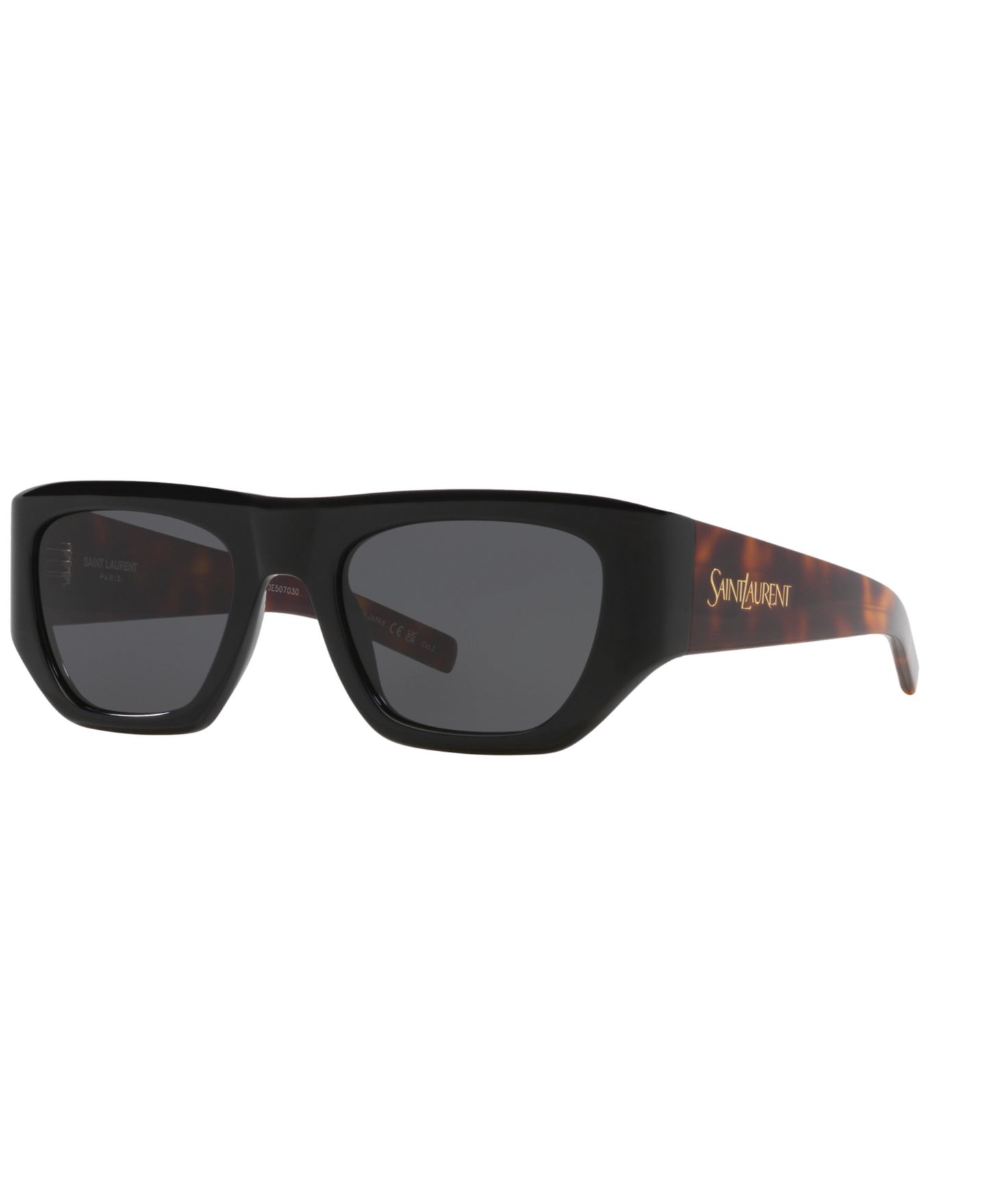 Женские солнцезащитные очки Saint Laurent Standard Sunglasses, SL 740 YS000619, цвет: Чёрный — фото 1