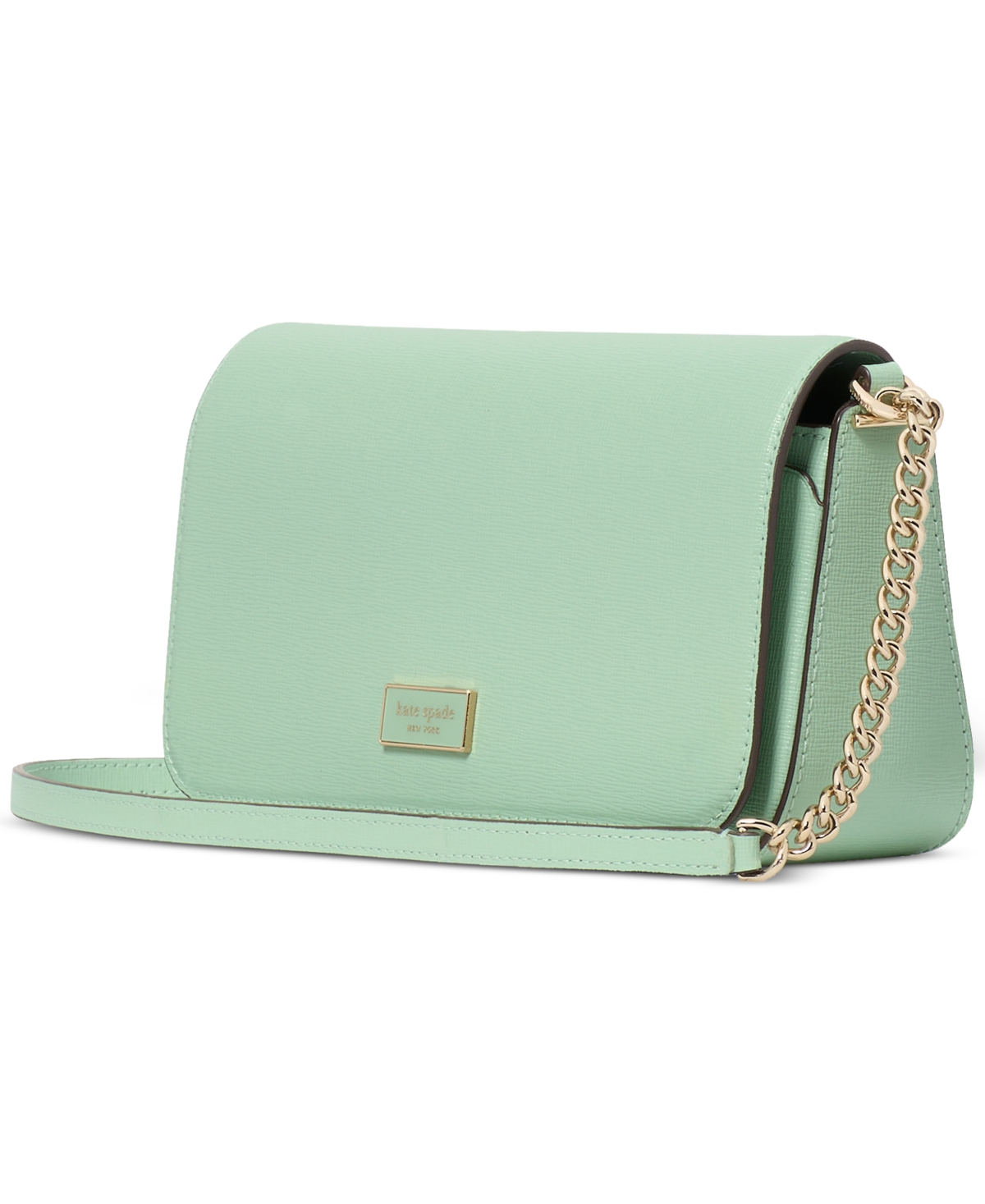 Kate Spade Serena Leather Chain Wallet In Pistachio Ice